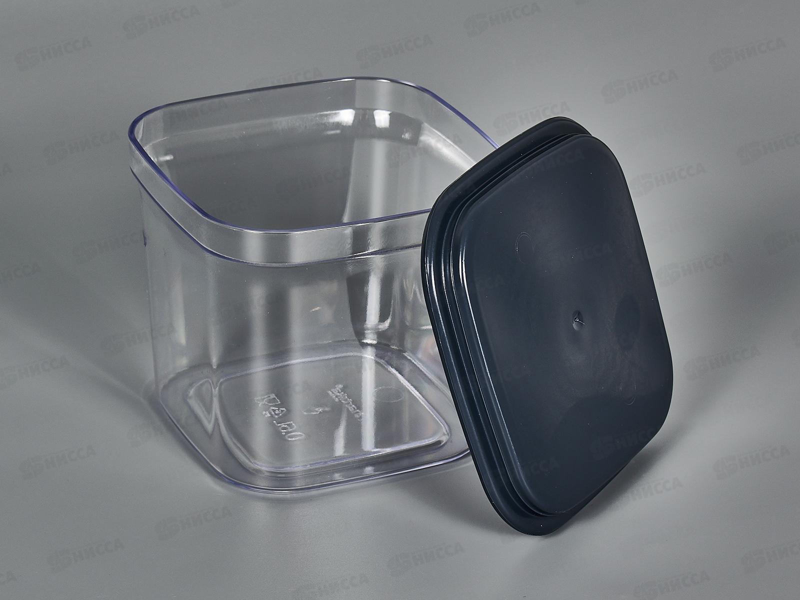 Контейнер для сыпучих продуктов Смарт 0,6л Чернильно-серый С413Чсер *16