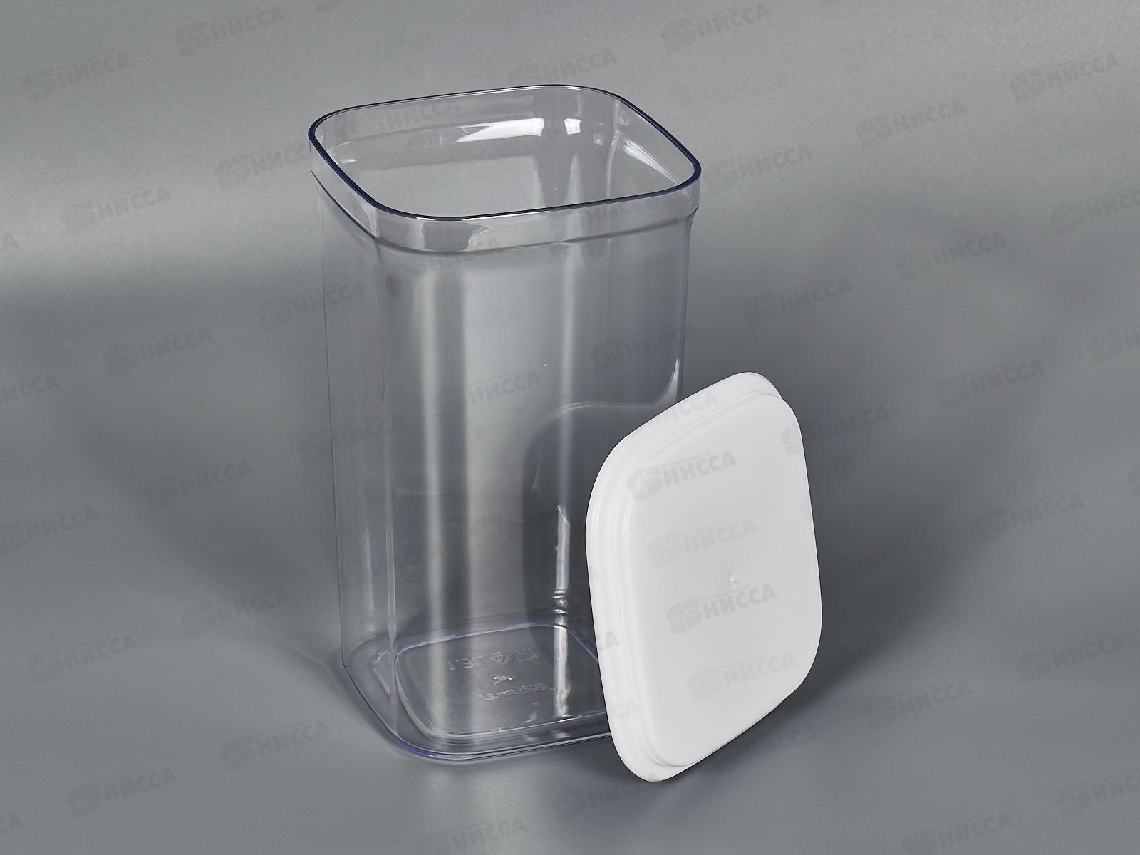 Контейнер для сыпучих продуктов Смарт 1,3л белый С414Бел