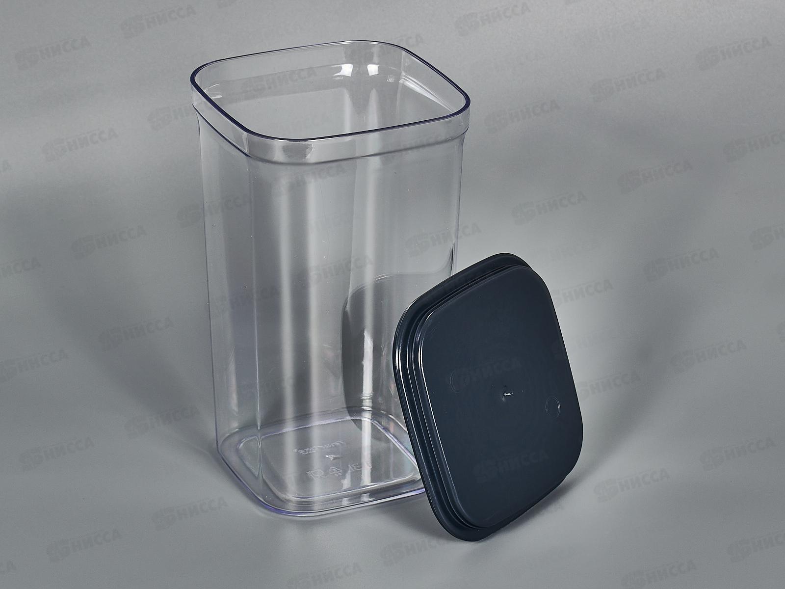 Контейнер д/сып.продуктов Смарт 1,3л Чернильно-серый С414Чсер*16