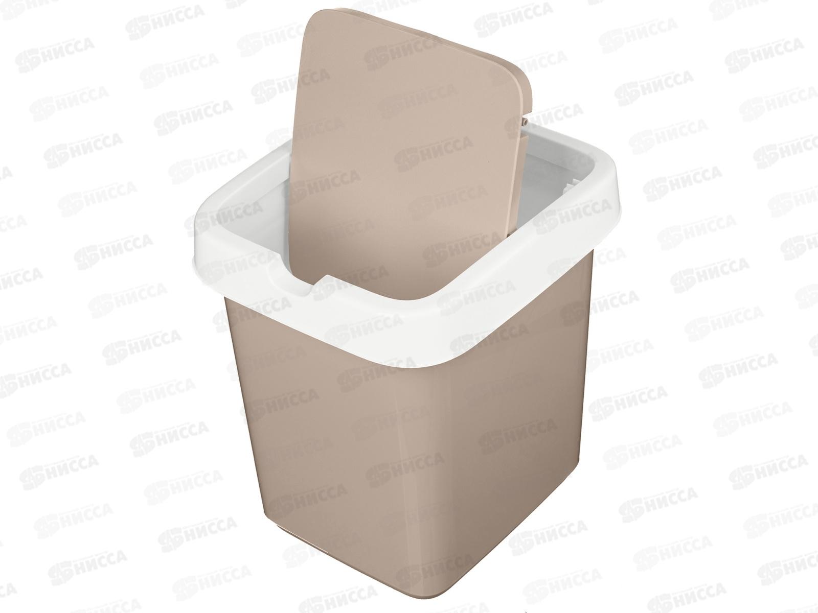 Контейнер для мусора 9л &quotTule&quot бежевый 221300927/01 *8
