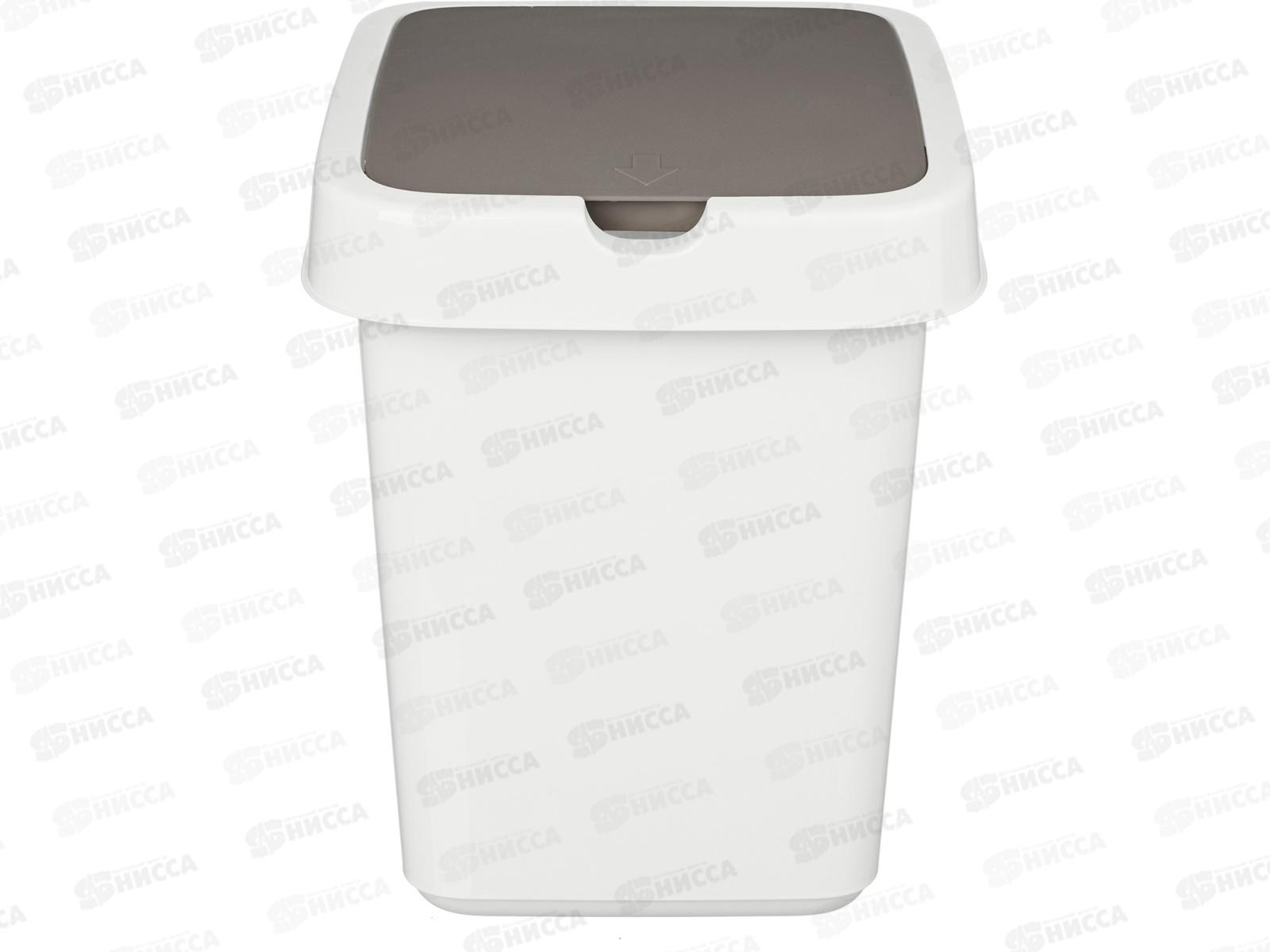 Контейнер для мусора 14л &quotTule&quot светло-серый 221301221/03 *7