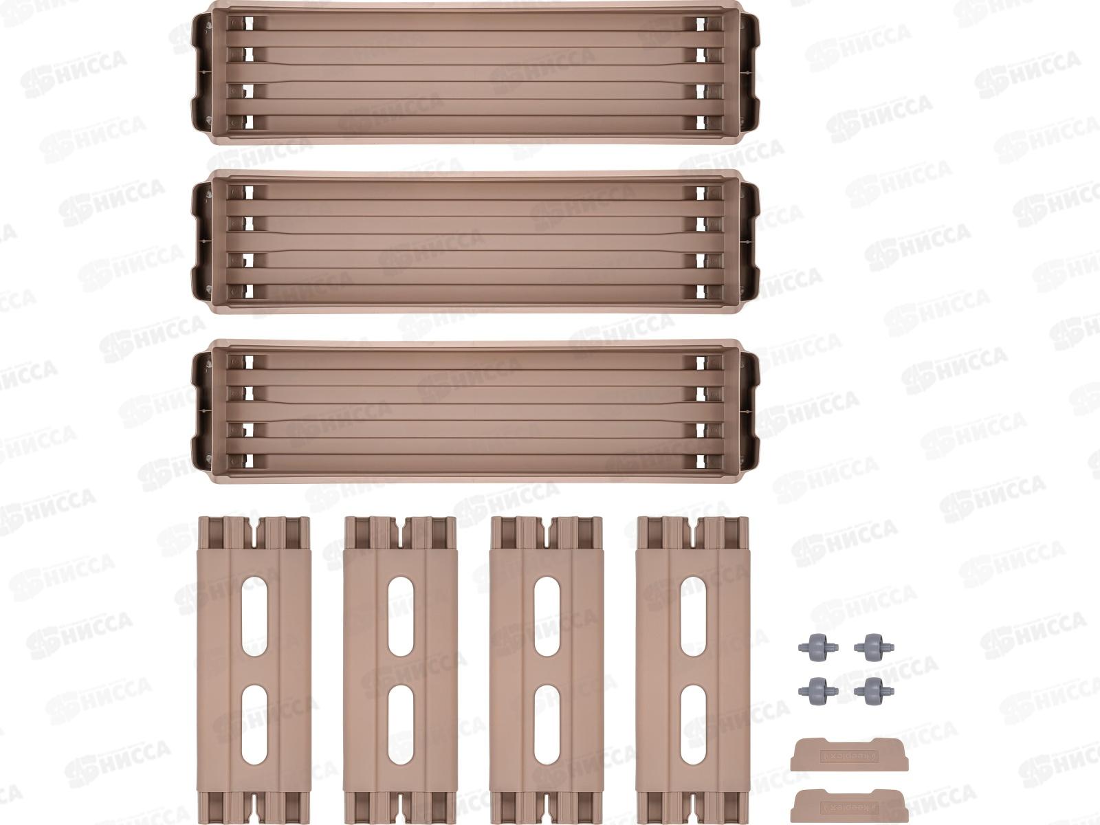 Этажерка  3-х секц. Keeplex на колесиках KL383812005