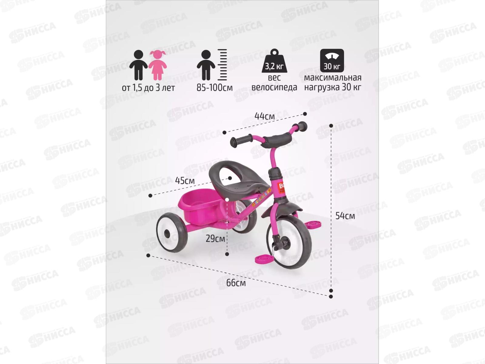 Велосипед 3-х кол. WERTER BERGER TRIKE XG 11214-3 лиловый, 306476