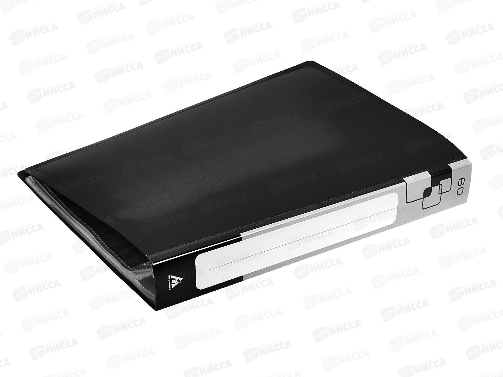 Папка с  мультифорами  60страниц Бюрократ, черная., 0,7мм 816949 *13/26