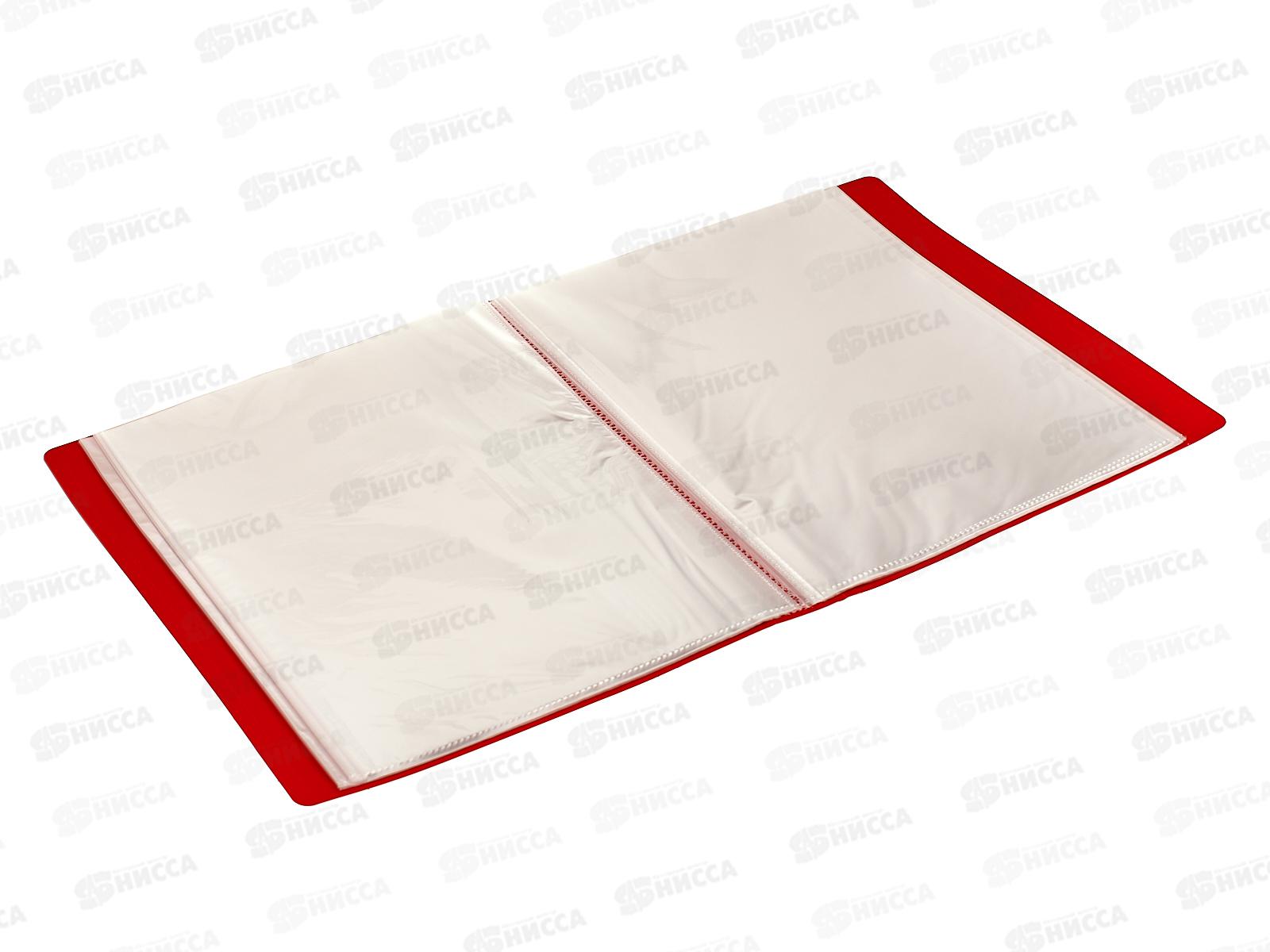 Папка с  мультифорами  60страниц Бюрократ, красная., 0,7мм 816953 *13/26