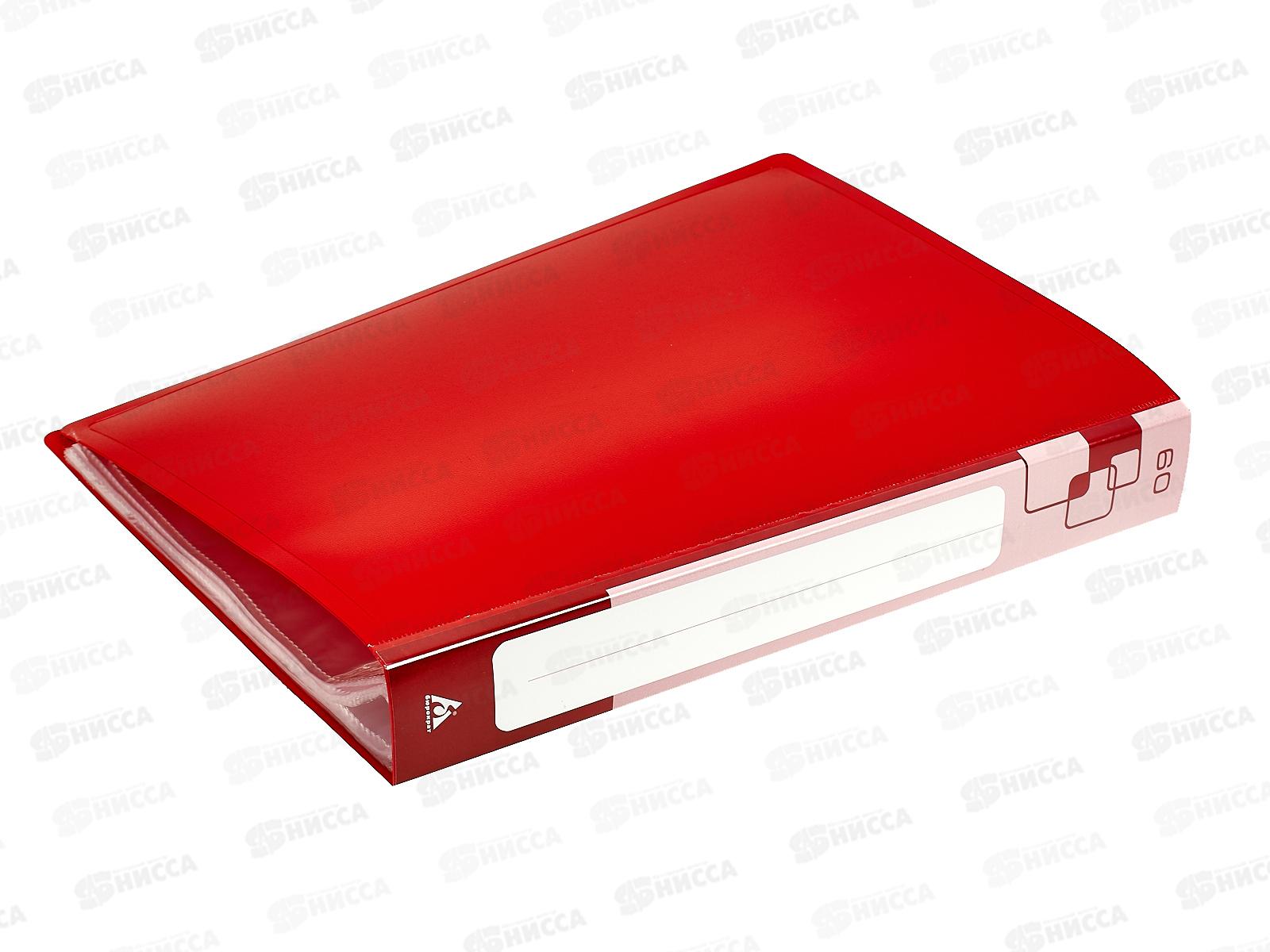 Папка с  мультифорами  60страниц Бюрократ, красная., 0,7мм 816953 *13/26