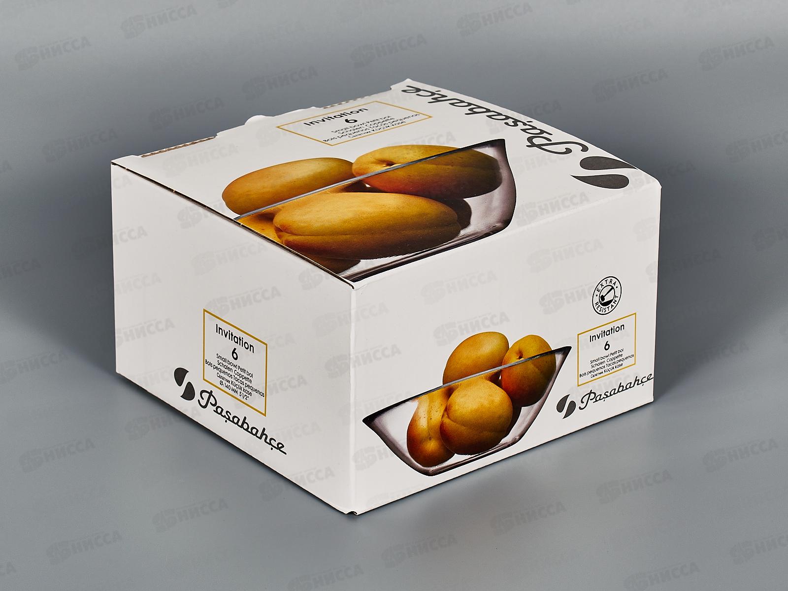 Набор салатников Инвитейшн 6шт из закаленного стекла140мм 10414