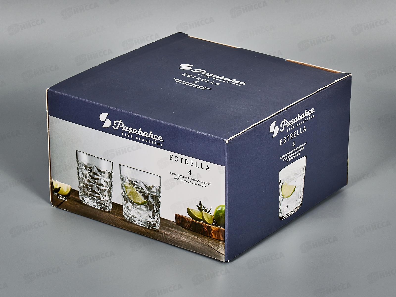 Набор стаканов Estrella 305мл 4шт 520542 *6