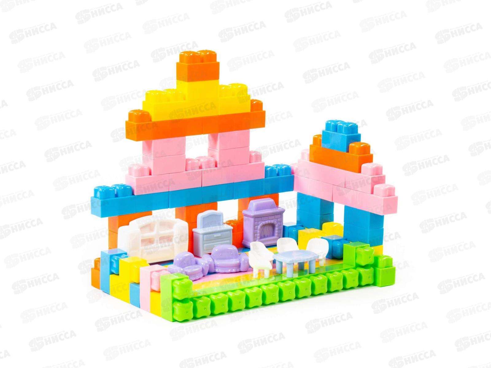 Конструктор &quotМалютка&quot 130 элементов 49391 в пакете  *15