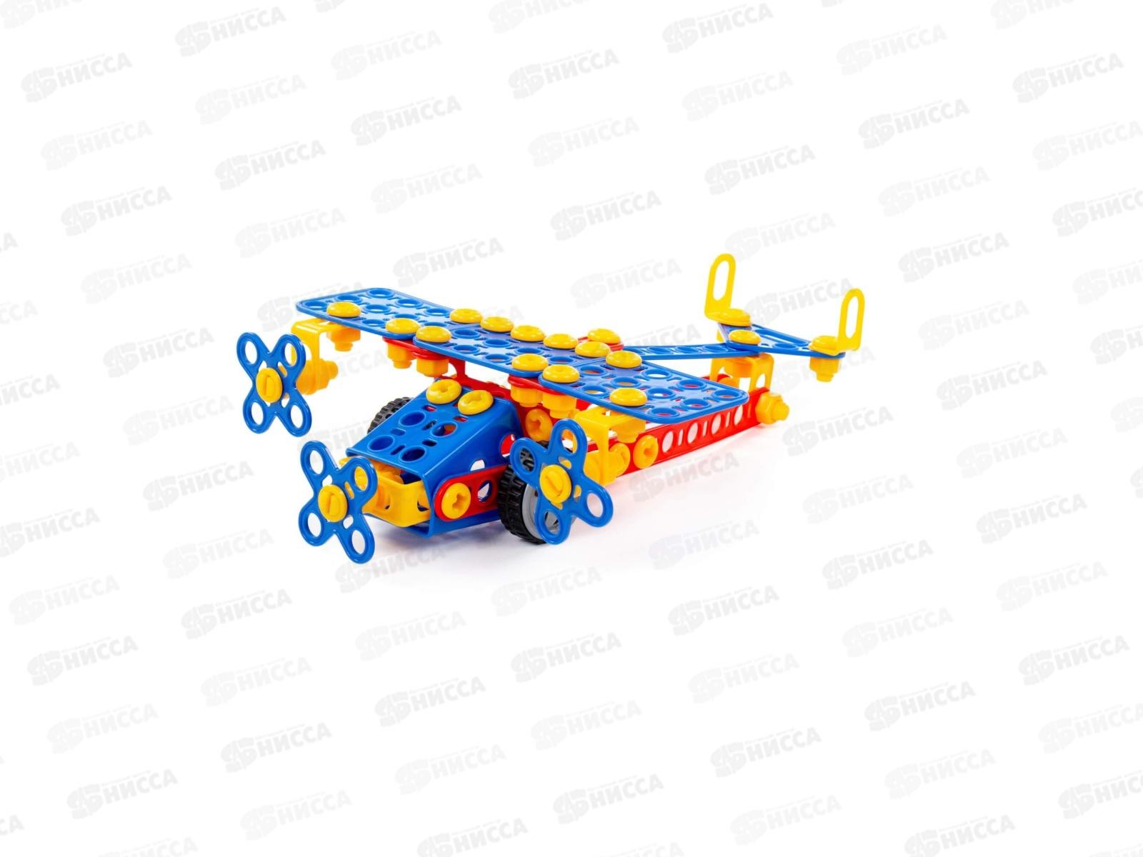 Конструктор &quotИзобретатель&quot - &quotСамолёт №2&quot 144 элемента 55019 в пакете *8