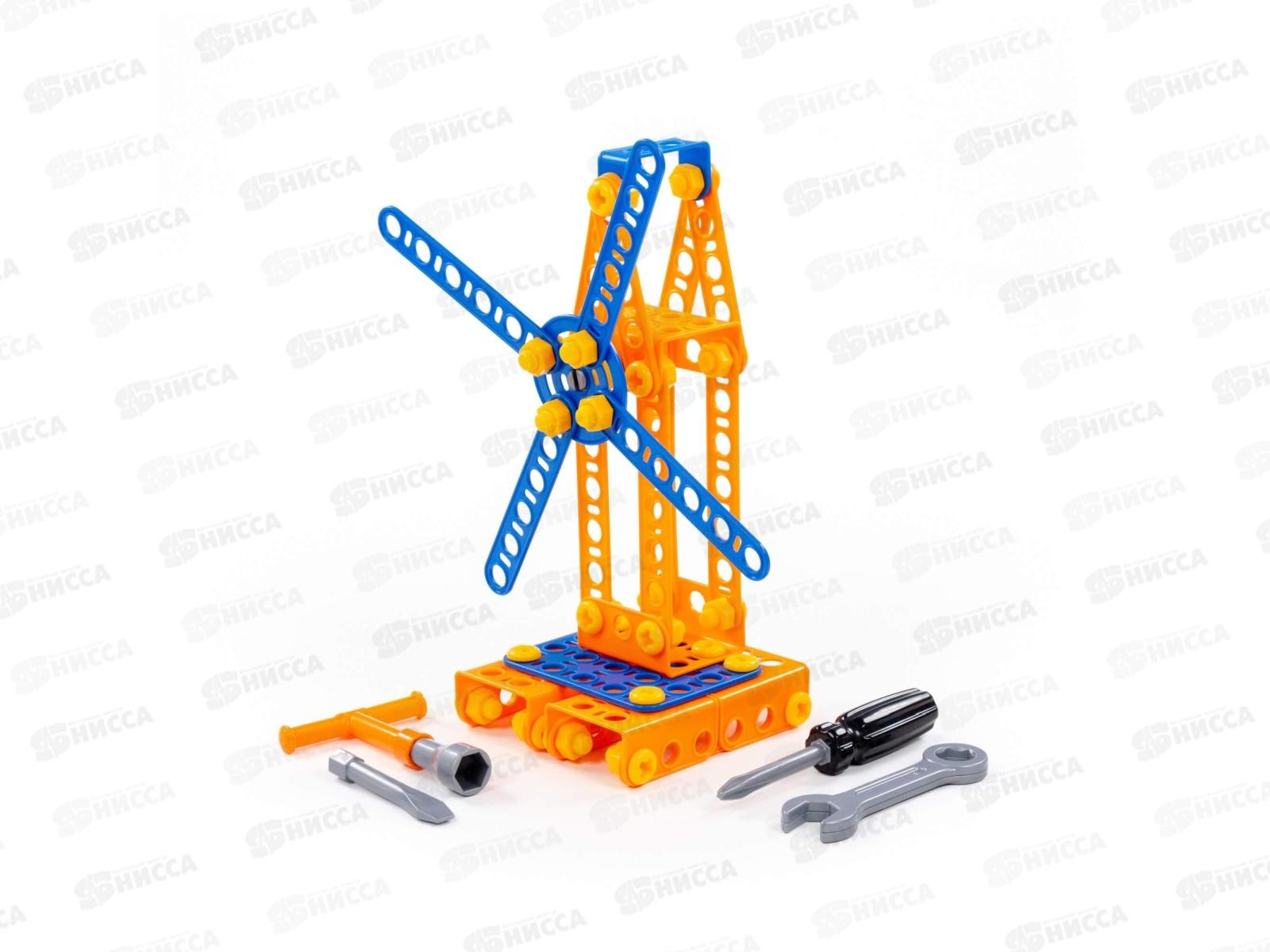 Конструктор &quotИзобретатель&quot - &quotМельница №1&quot 105 элемента  55385 в пакете *8