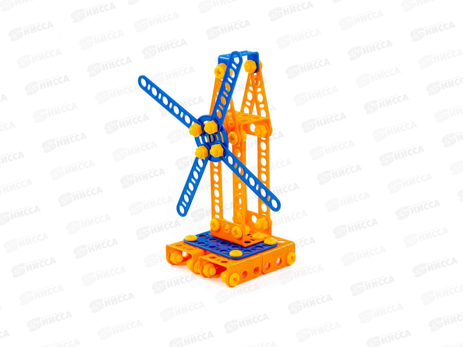 Конструктор &quotИзобретатель&quot - &quotМельница №1&quot 105 элемента  55385 в пакете *8