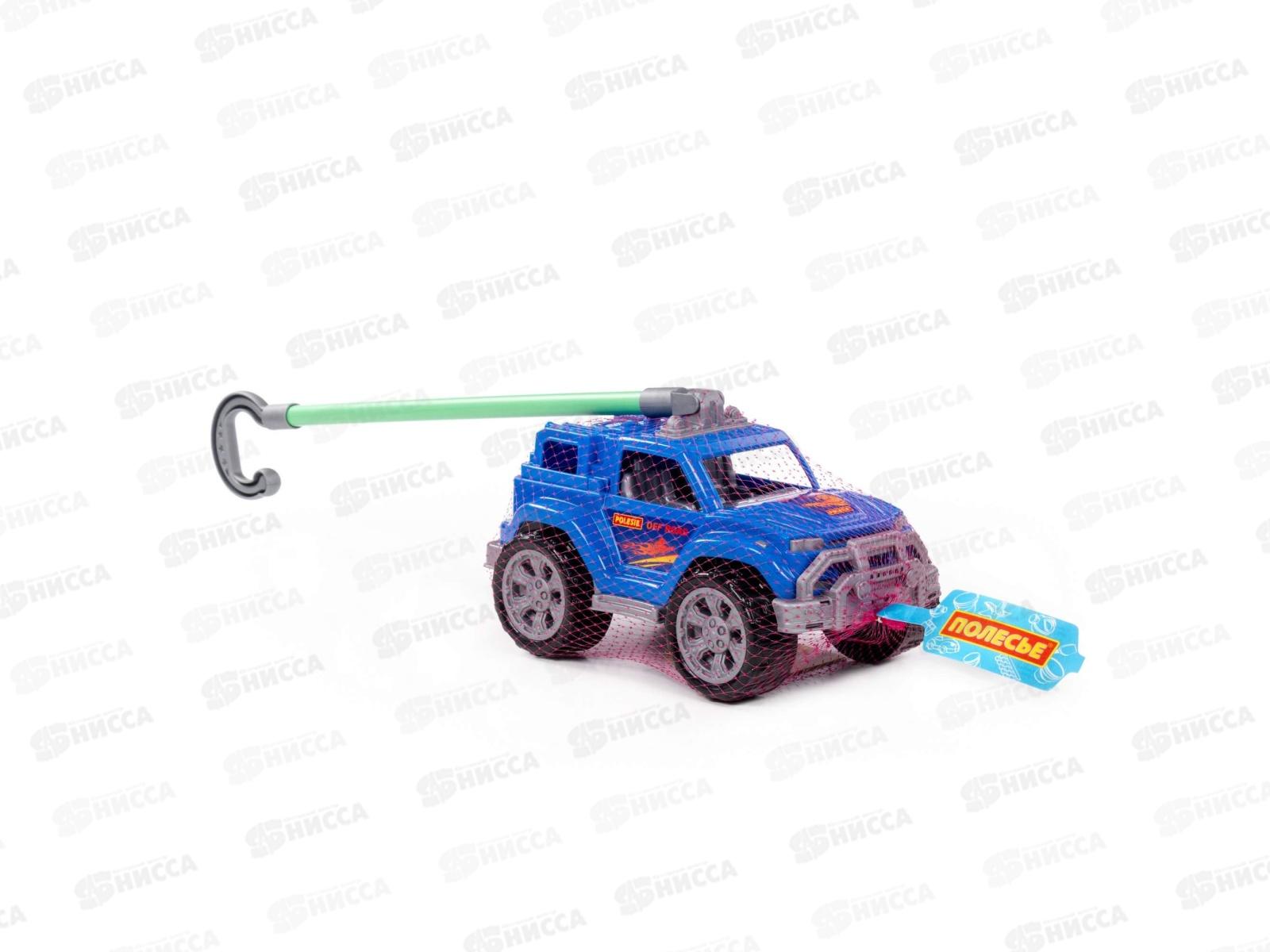 Автомобиль-каталка &quotЛегионер&quot с ручкой (синий), 63912  *12