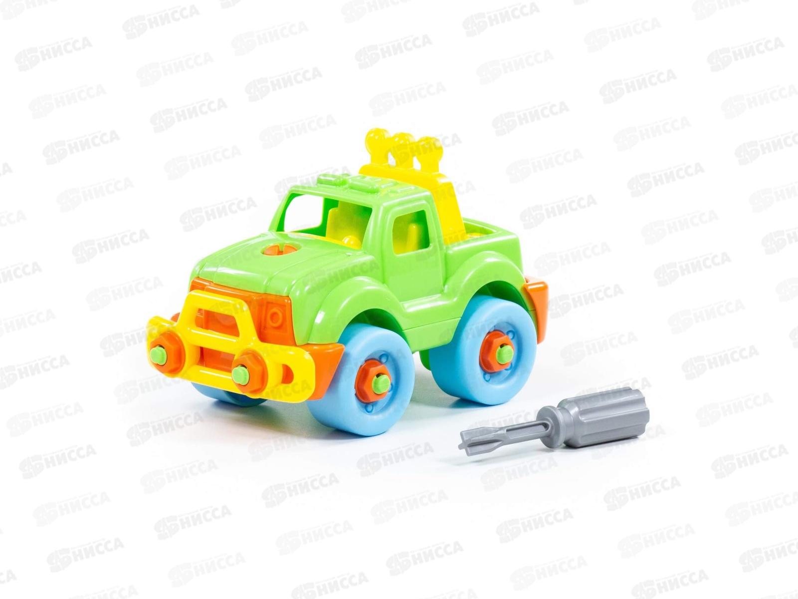 Конструктор-транспорт &quotДжип&quot (22 элемента), 78216 в пакете  *12