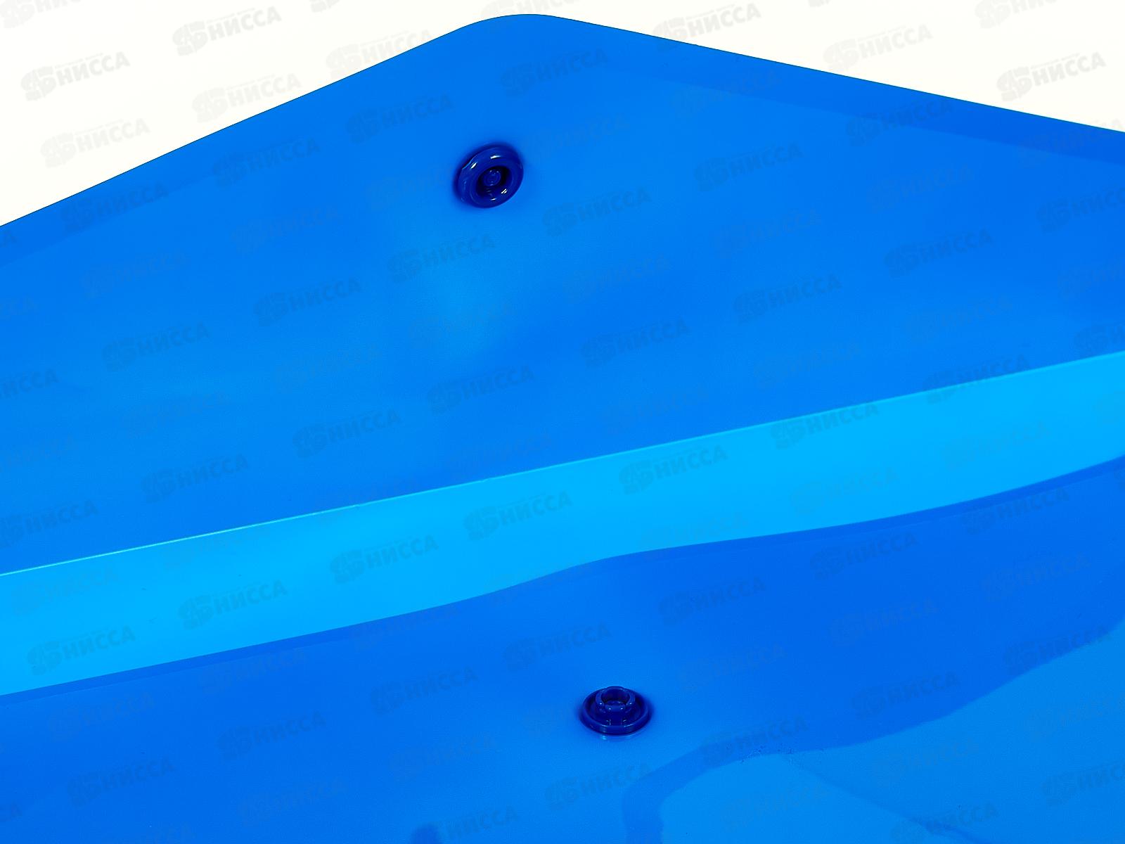 Папка-конверт пл. на кнопке Hatber А4 непрозрачная синяя 00002*10