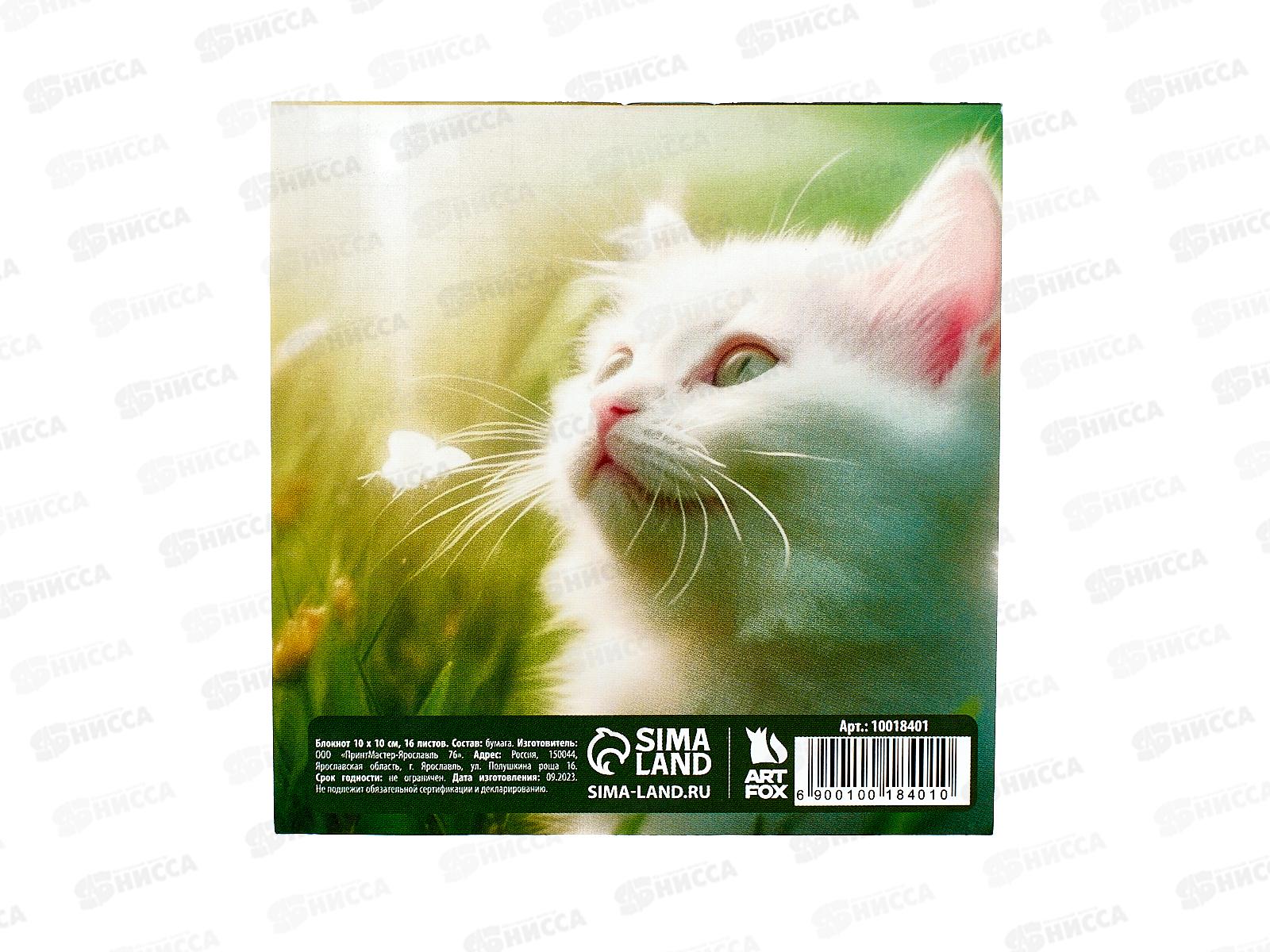 Блокнот 16л &quotКотенок&quot 10*10см 10018401