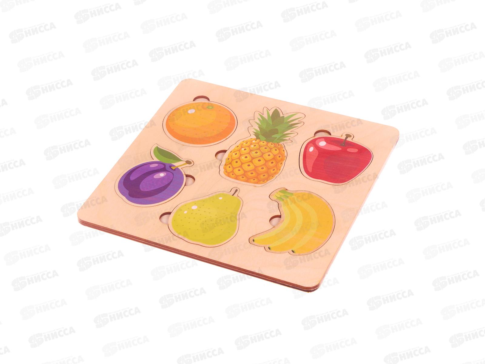Игра развивающая деревянная &quotФрукты&quot (21х21см) 00761
