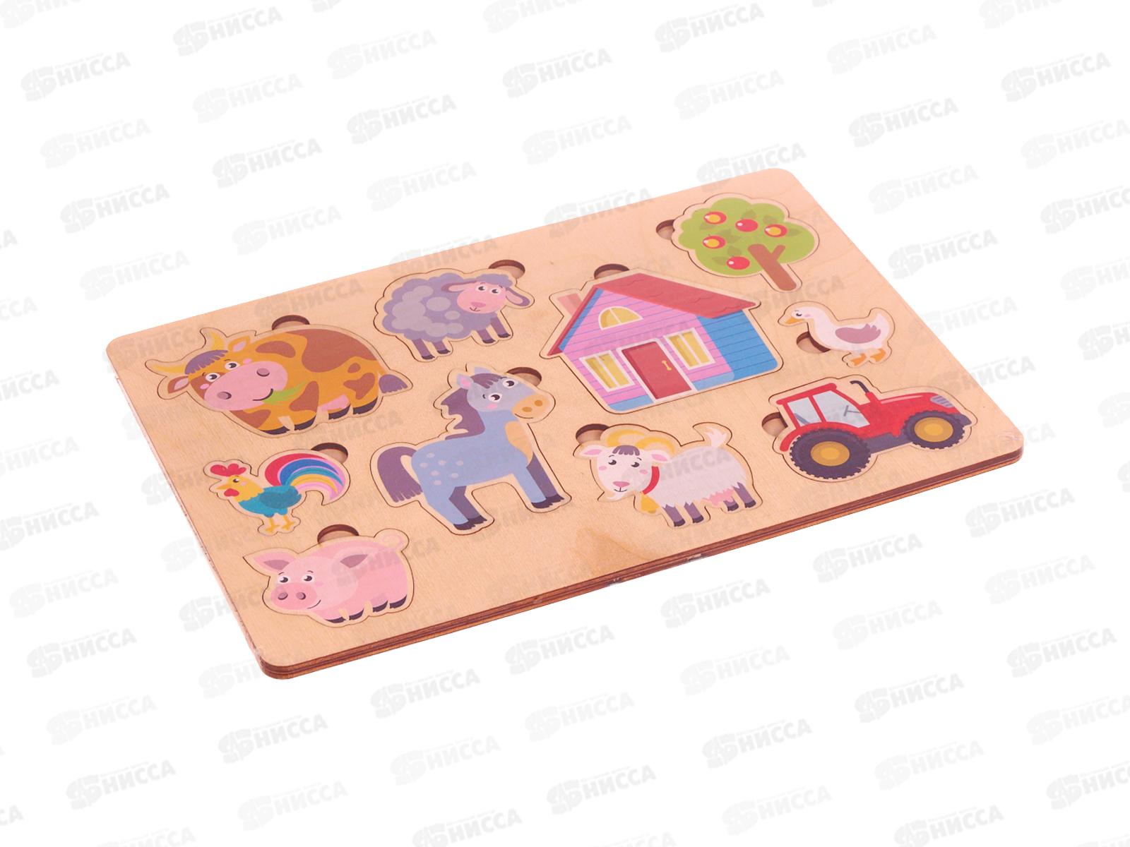 Игра развивающая деревянная &quotФерма&quot (30х21см) 00768