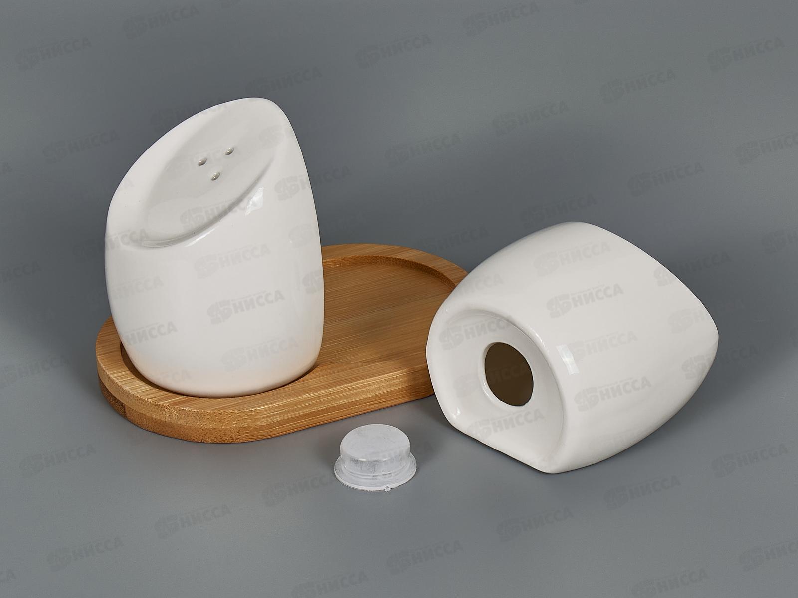 Набор для специй 2предмета Naturel (солонка, перечница), на бамбук. подставке п/у 2631083 *48