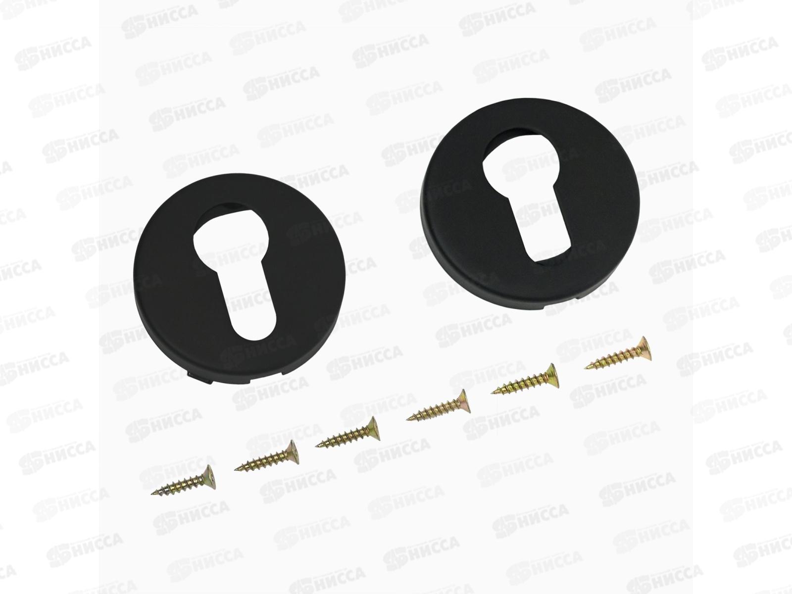 Накладка Алюр для цилиндрового механизма 1800ET BL матовый черный 741