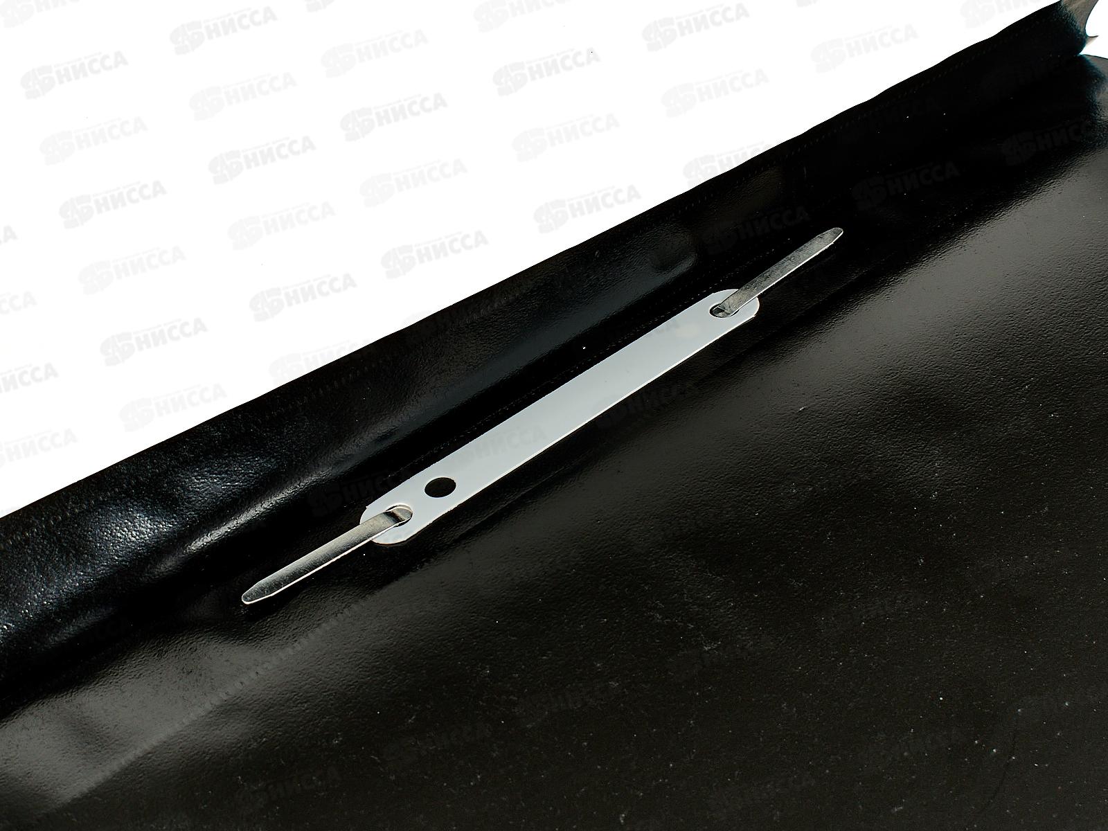 Скоросшиватель пластиковый BRAU с перф.,черный, 226586 *10/400