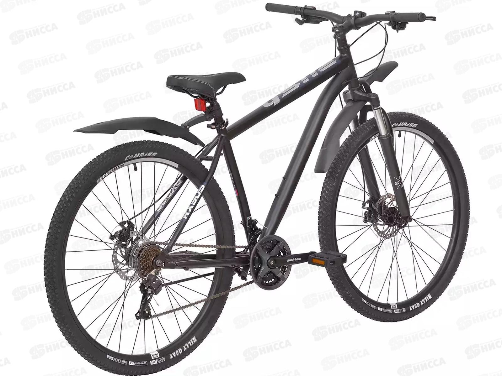 Велосипед 29&quot 21ск RUSH RX 905 DISC ST черный рама 21&quot В, 331813