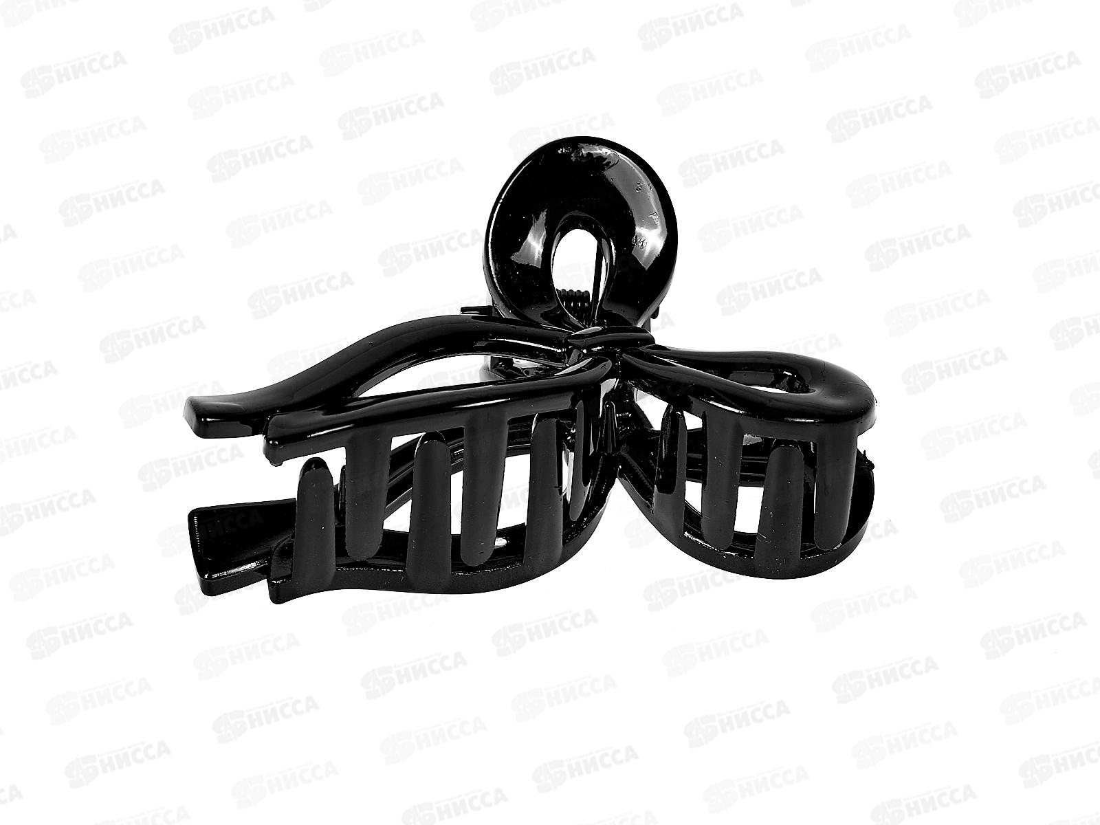 Краб  для волос &quotКлассика&quot бантик 7см черный 10073134 *12