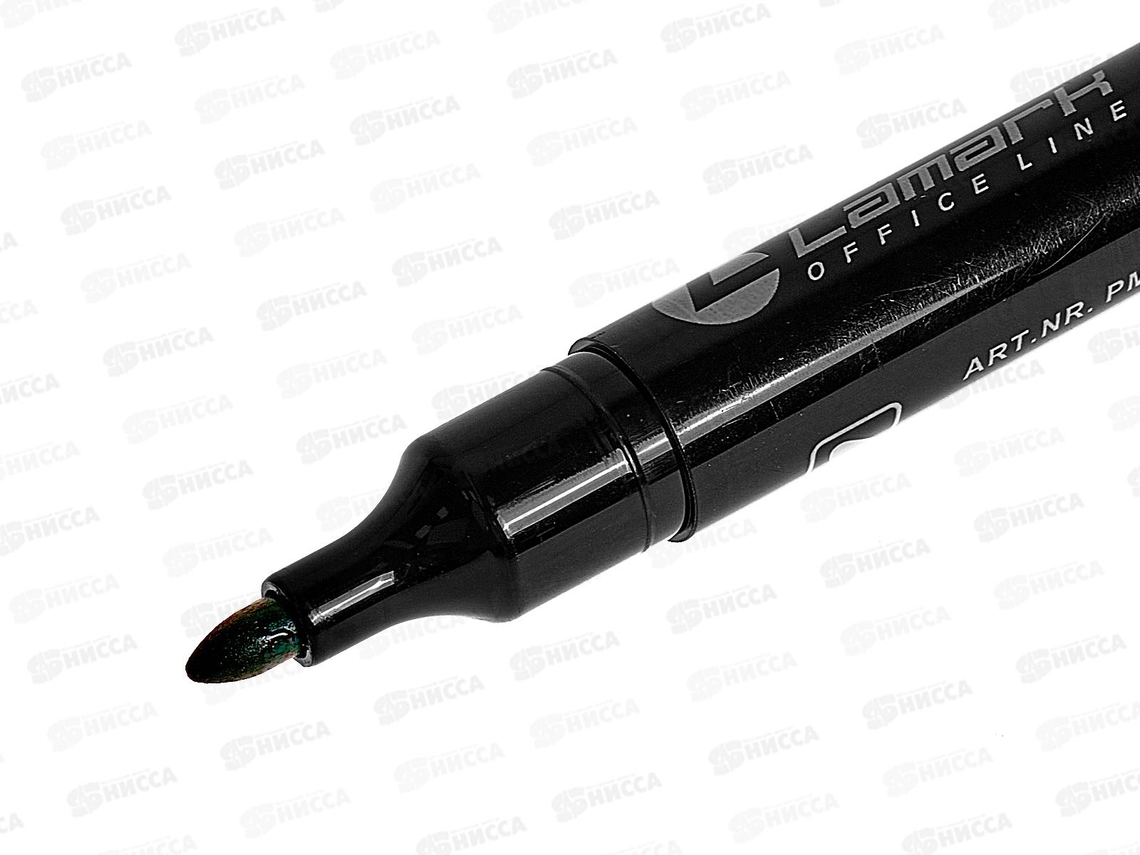 Маркер LAMARK перманентный зеленый, 3-5мм, 0372 *12/1152