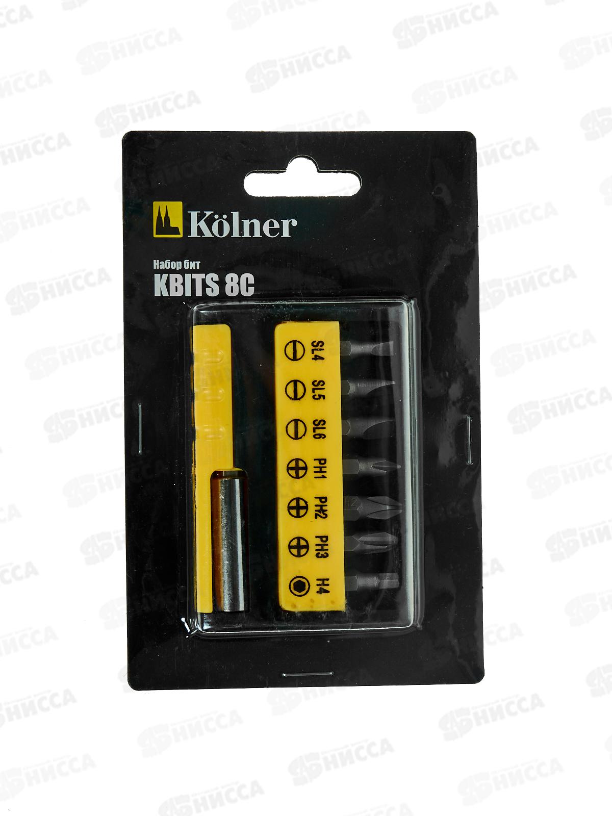 Набор бит KBITS 8C Kolner в пластиковом кейсе