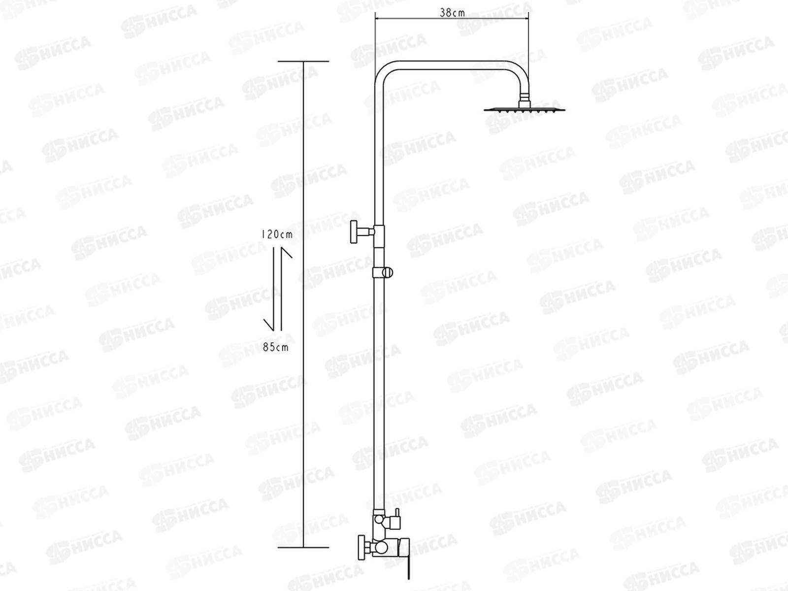 Душевая система, сатин, EM24802-20