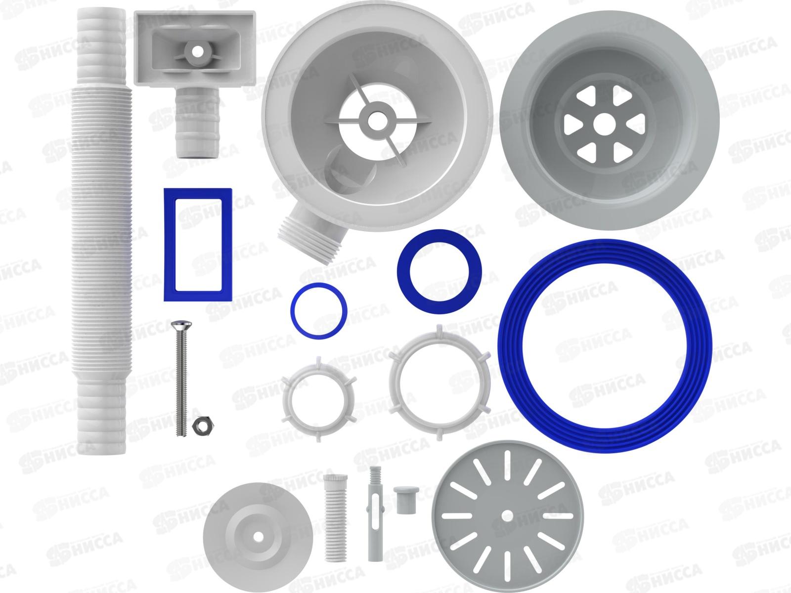 Выпуск 3 1/2&quot с пластиковой решеткой с прямоугольным переливом, PNV305-40-MR *40