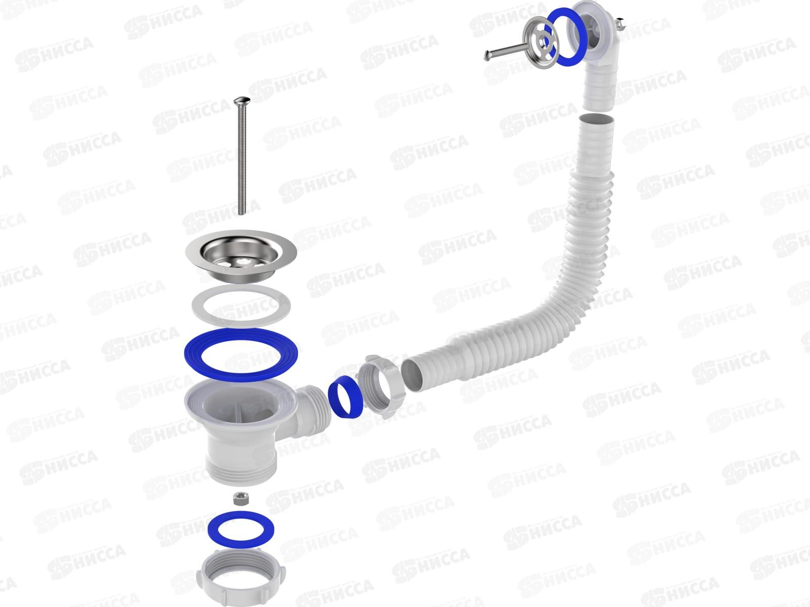 Выпуск 1 1/2&quot с металлической решеткой с круглым переливом, NV105-45-MR *45