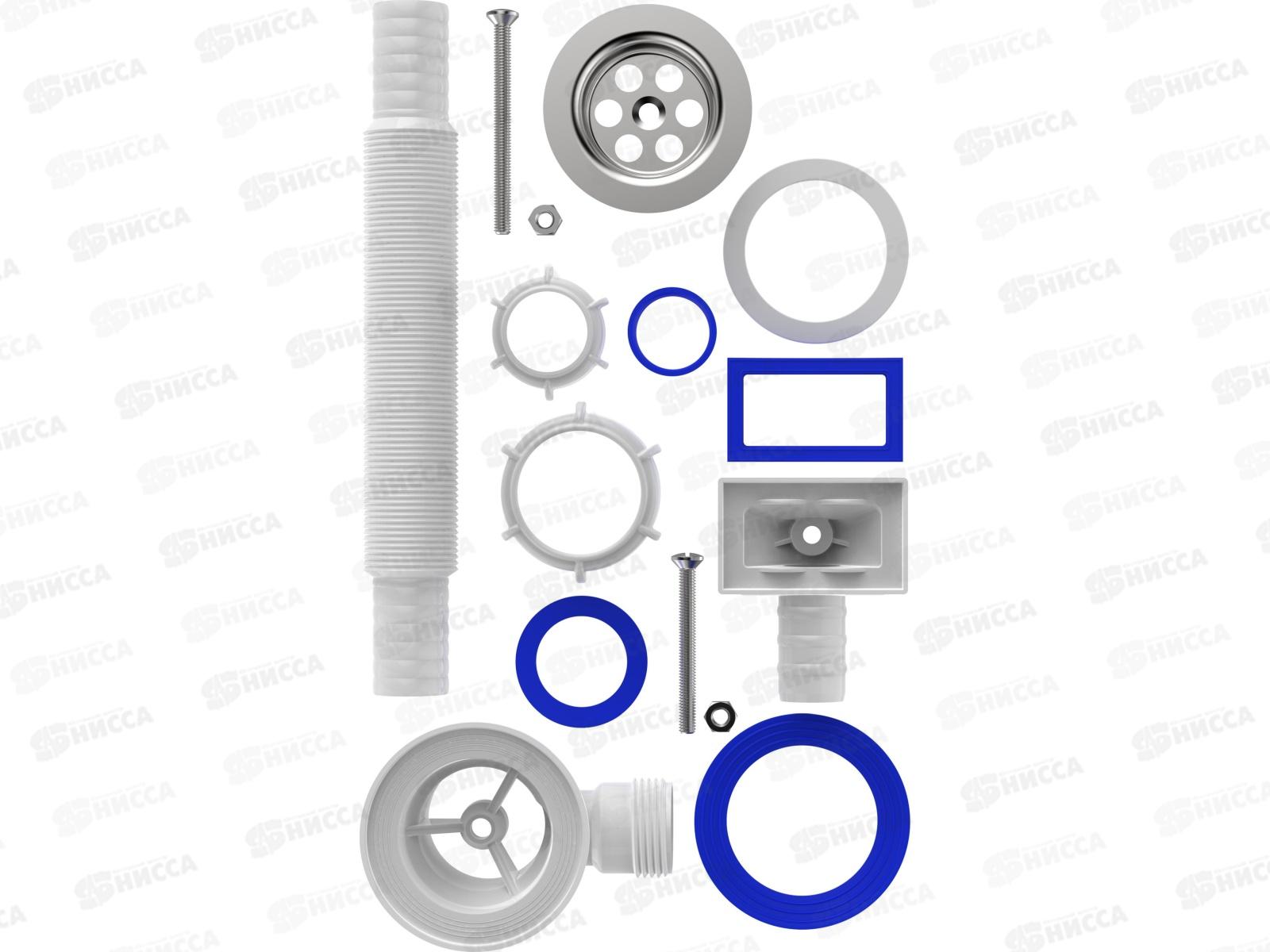 Выпуск 1 1/2&quot с металлической решеткой с  прямоугольным переливом, NV120-45-MR *45