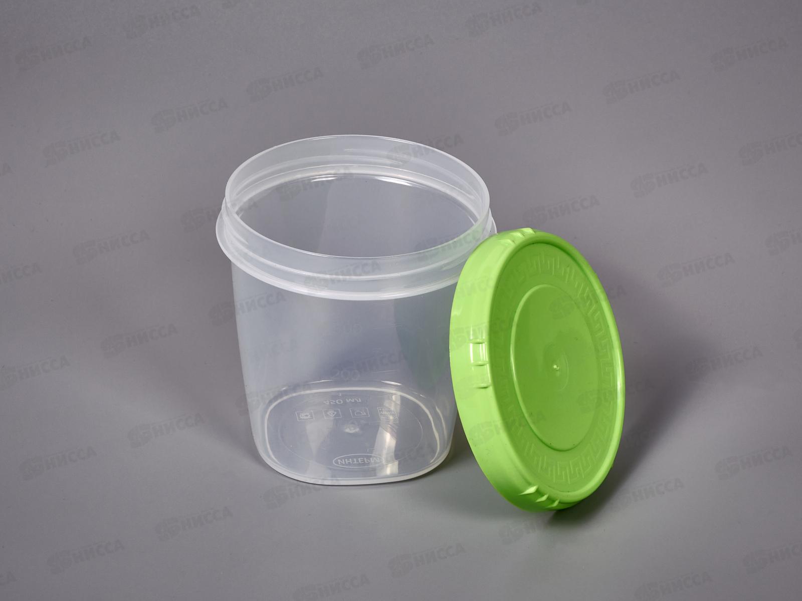 Емкость (Банка) 450мл салатовая *60