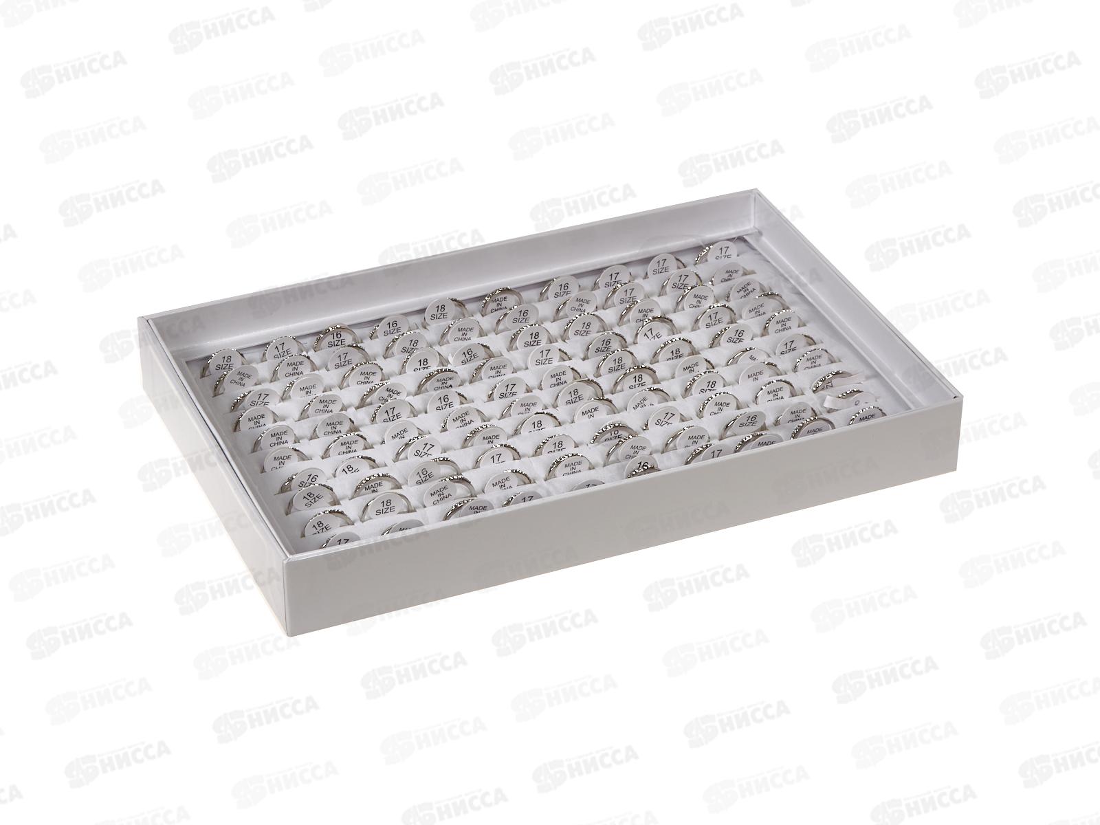 Кольцо женское под серебро со стразами тонкое