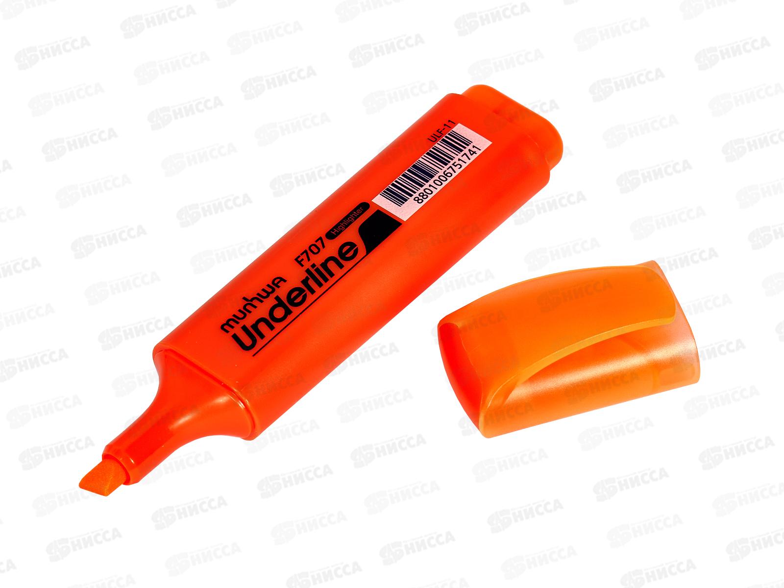 Маркер MunHwa текстовый UnderLine оранжевый ULF-11*12/144