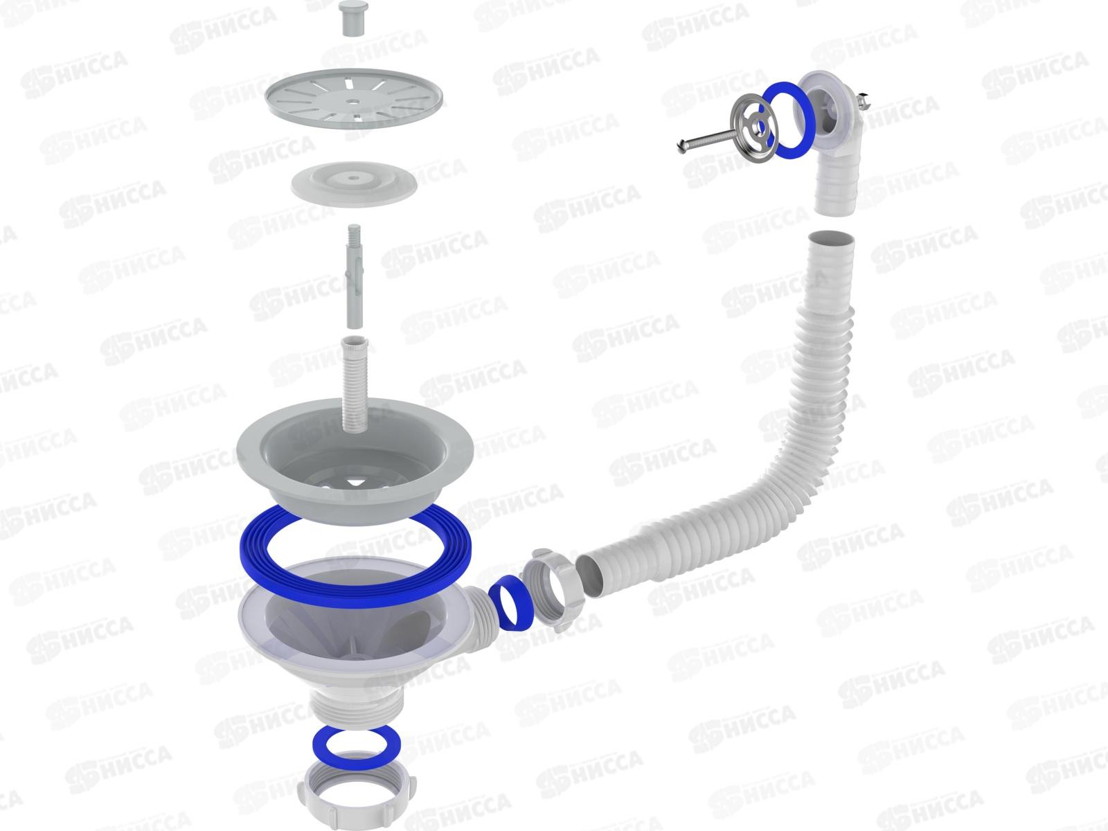 Выпуск 3 1/2&quot с пластиковой решеткой круглым переливом, PNV320-40-MR *40