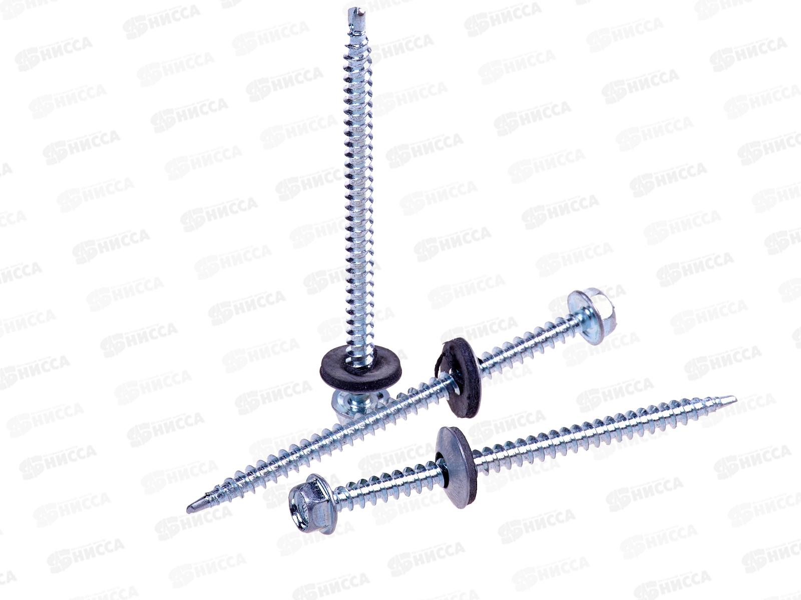 Саморез кровельный 4,8*80 (100шт) цинк, ГОСКРЕП контейнер   *6