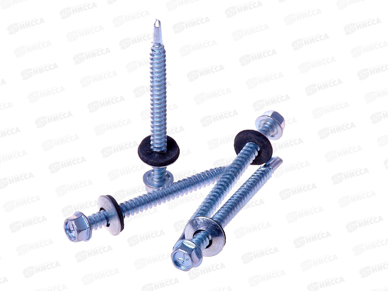 Саморез кровельный 5,5*64 (100шт) цинк, ГОСКРЕП контейнер   *6