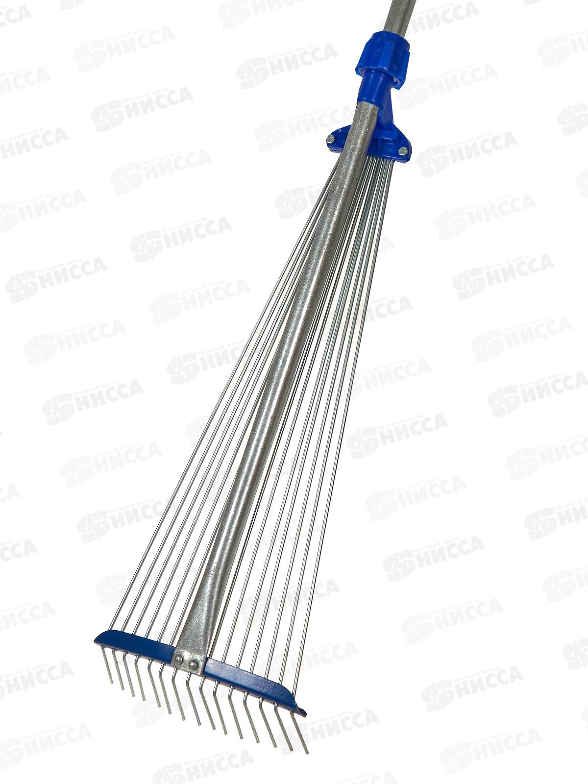 Грабли веерные раздвиж.с алюминиевым черенком (Ф) 012509