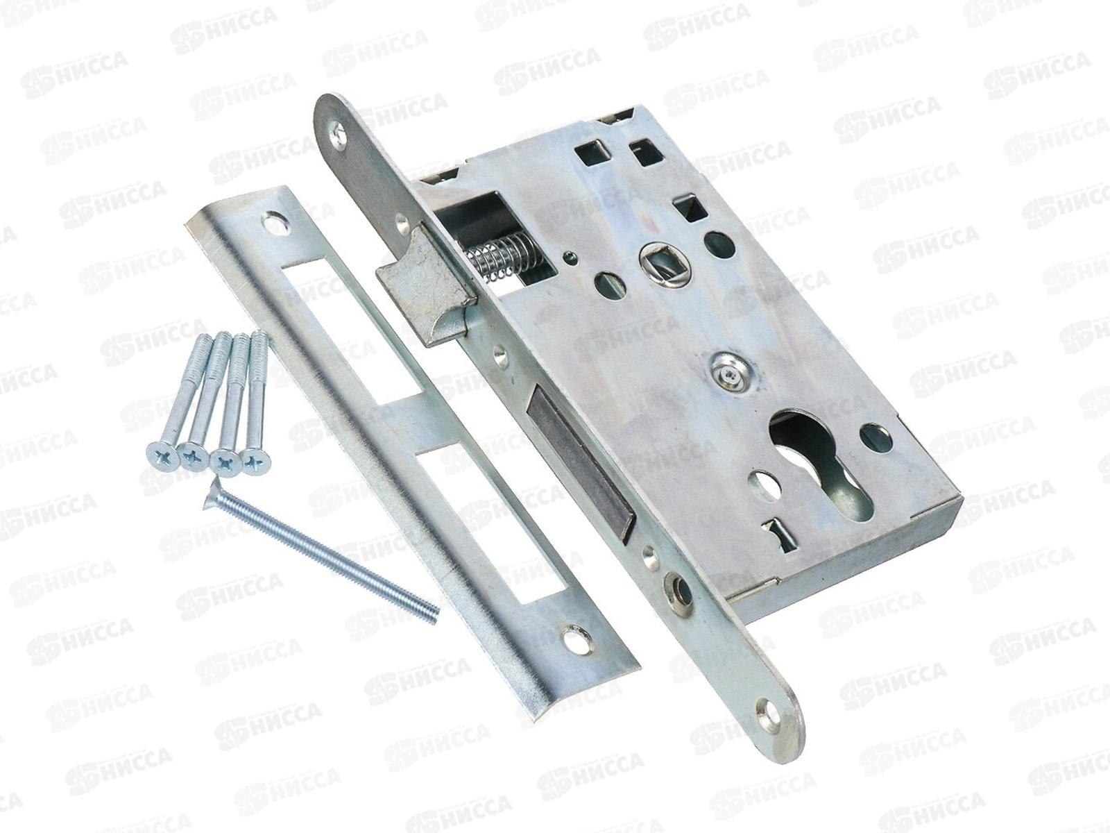 Замок врезной Птимаш ЗВ4-3.08 хром Стяжки *10 839