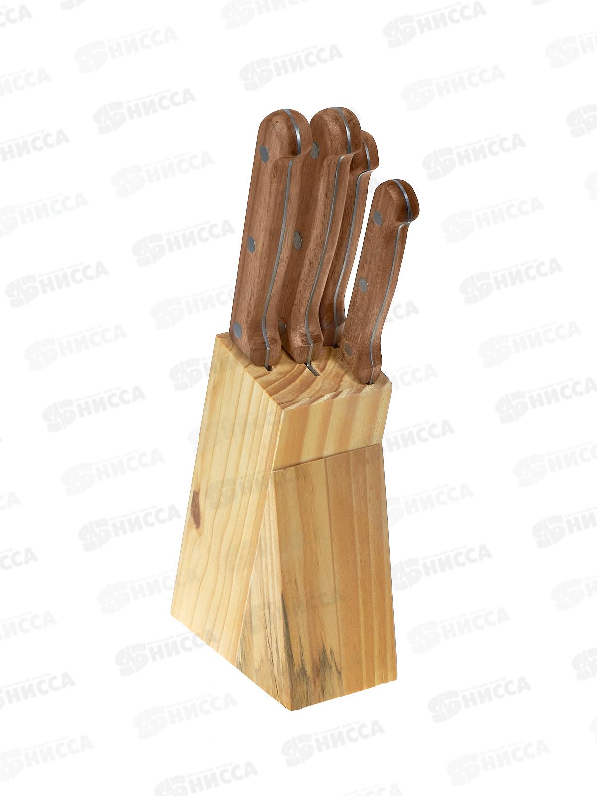 Набор ножей 5пр подствка дерево №2 AST-004-HH-004