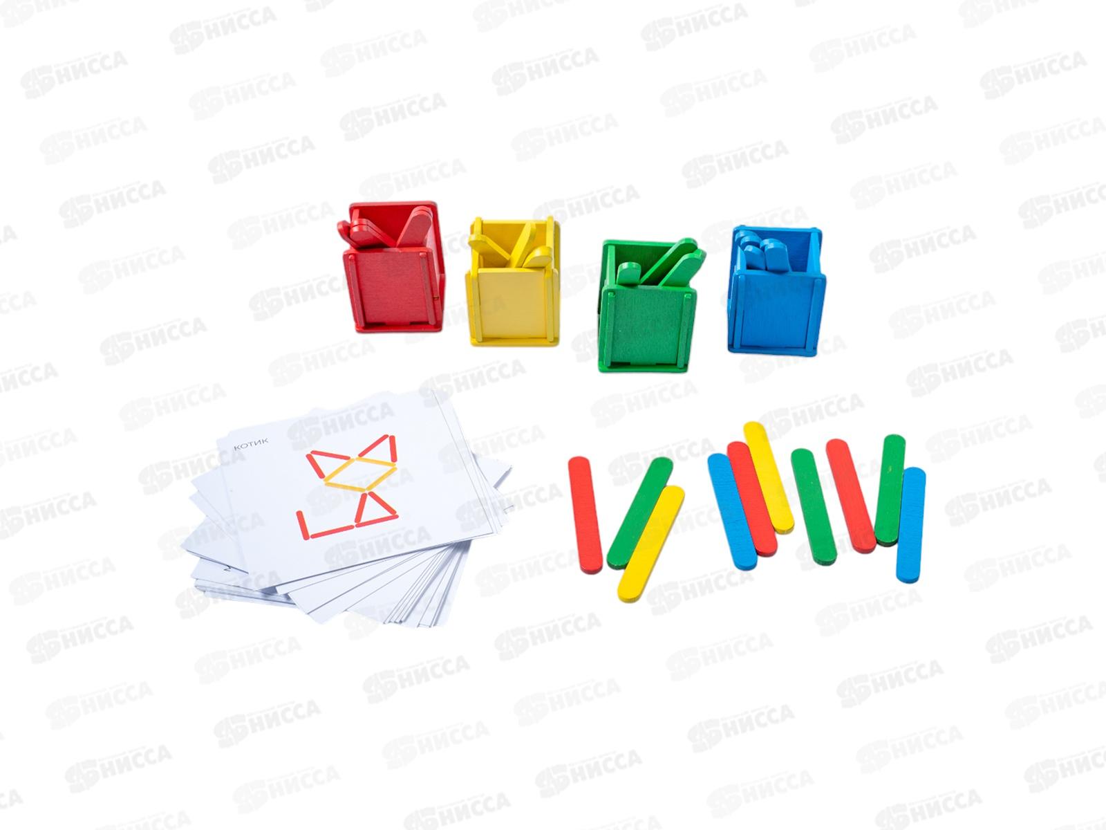 Игра развивающая деревянная &quotПалочки в стаканчиках&quot 04529