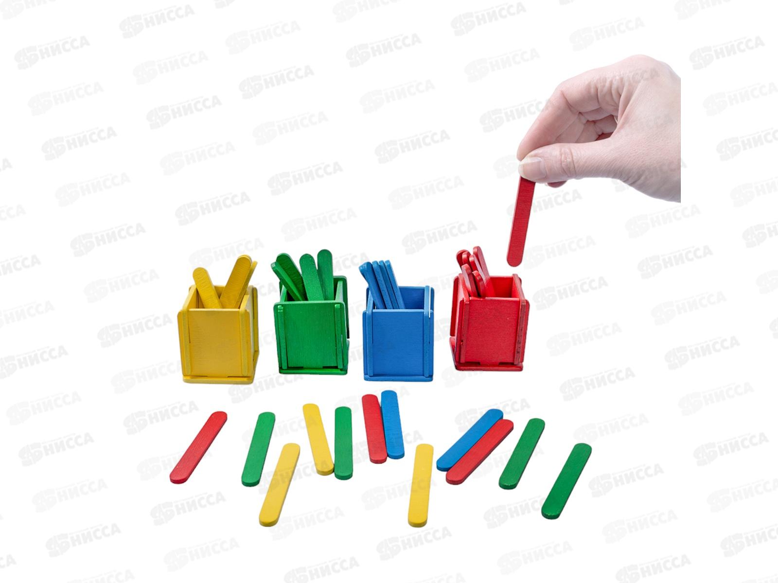 Игра развивающая деревянная &quotПалочки в стаканчиках&quot 04529