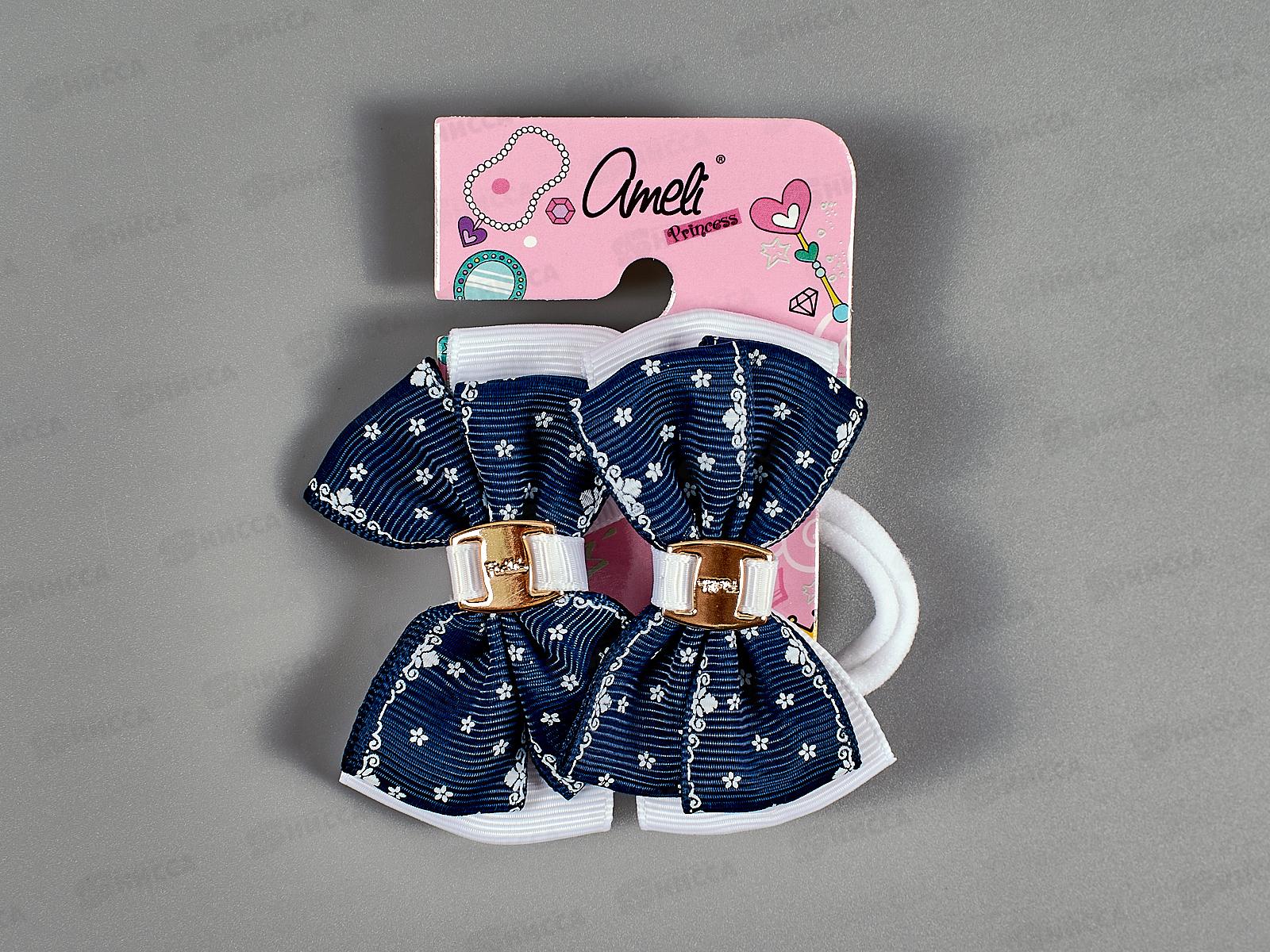 Ameli Набор резинок для волос детские 2шт С бантиком в цветочек WHB181266-2 3932