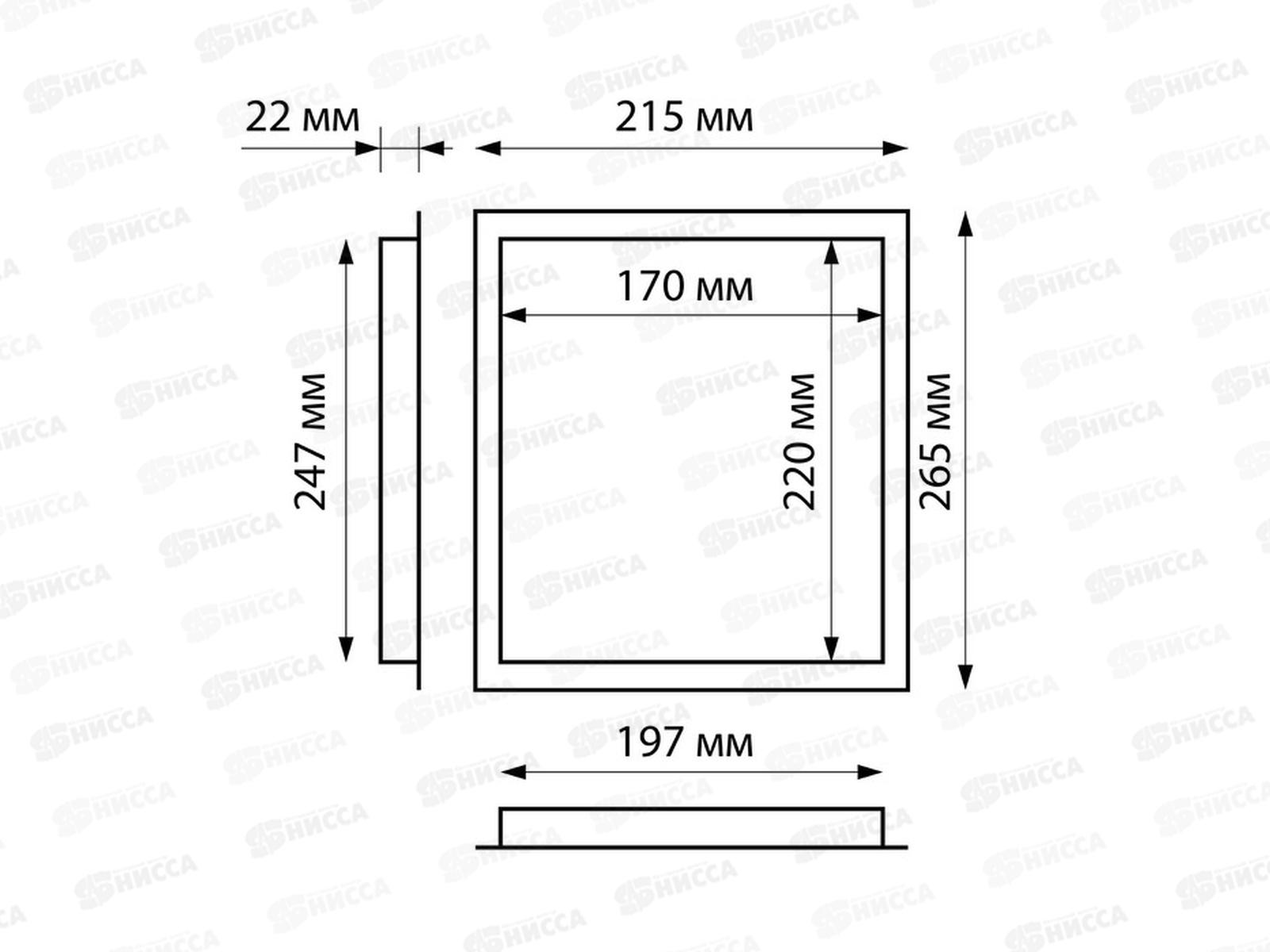 Люк ревизионный Люкс 200*250  без ручки *56