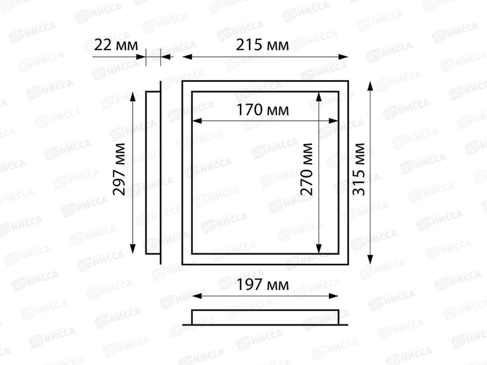 Люк ревизионный Люкс 200*300  без ручки  *53