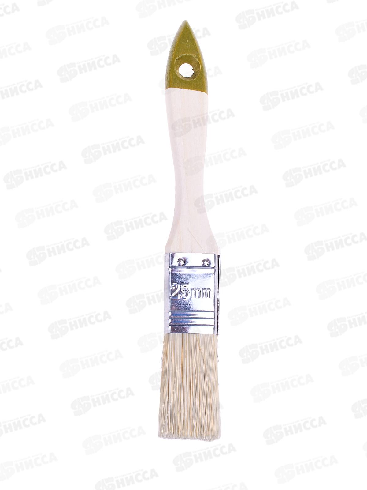 Кисть плоская Микс-Стандарт  25мм смешанная щетина деревянная  ручка,  0111211