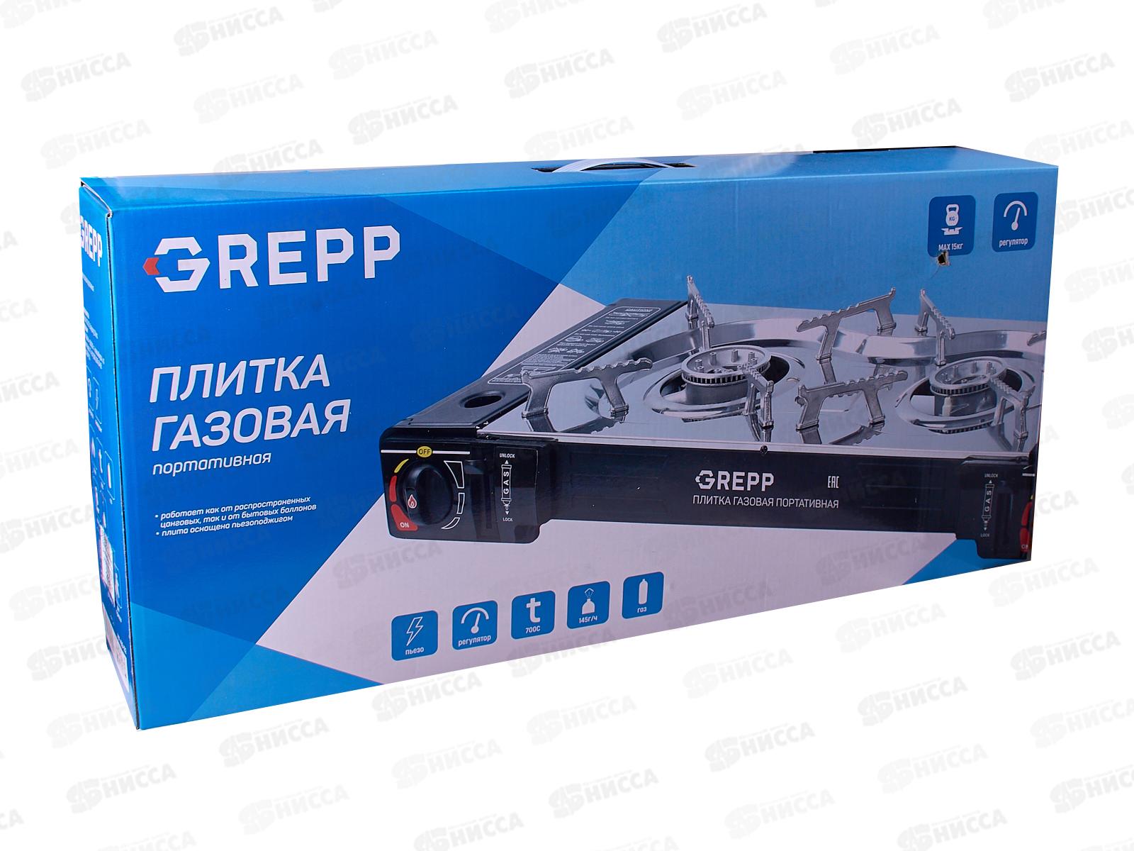 ПЛИТА газовая 2-комфорочная портативная 400-102 *4