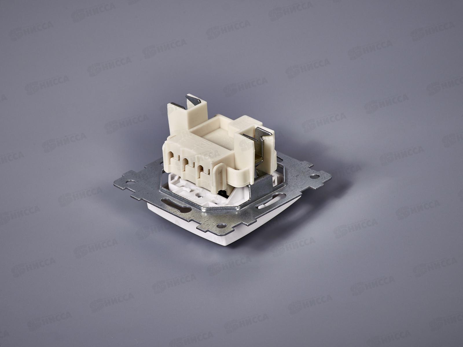 Выключатель механизм &quotМария&quot 1-клавиша скрытой установки со светоиндикацией, С110-438 *54